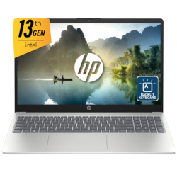 HP Laptop 15-fd0144ne 13th Gen Intel® Core™ i7-1355U 10-Cores,16 GB DDR4, 15.6" FHD IPS Micro Edge - Natural Silver