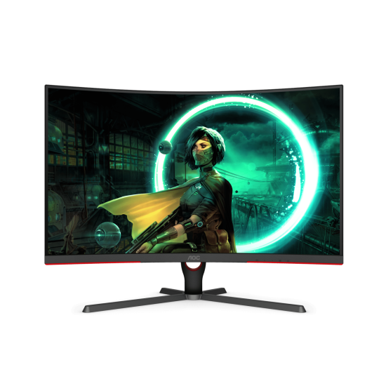 AOC CQ32G3SE 31.5" 2560 x 1440 (2K) VA 165Hz 1ms HDMI 2.0 \ DP 1.2 Curved Gaming Monitor With HDR & AMD Freesync Premuim