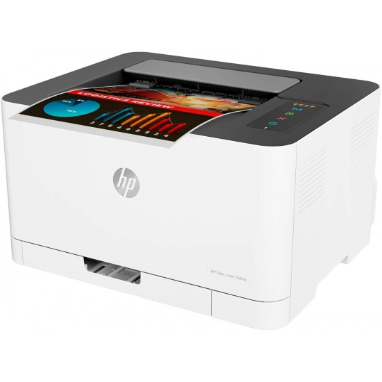 HP Colour Laser 150nw  Wireless Color Laser Printer with Built-in Ethernet and WiFi-Direct, Smallest Color Laser in its Class