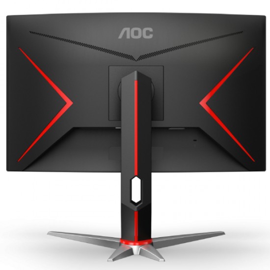 AOC C27G2Z 27" Curved Frameless Ultra-Fast Gaming Monitor, FHD 1080p, 0.5ms 240Hz, FreeSync, HDMI/DP/VGA, Height Adjustable, 3-Year Zero Dead Pixel Guarantee, Black, Xbox PS5 Switch NTC