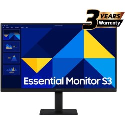      Samsung S3 Essential (D300) 24" Full-HD, IPS Flat Monitor, 100Hz, 5MS (GTG), Super Slim Design, Eye-Care Mode & Flicker Free