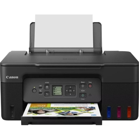 Canon PIXMA G3470 Series MegaTank Wireless Printer BlackPrint 6,000 black ink pages (7,600 in Economy) and 7,700 colour ink pages (8,000 in Economy